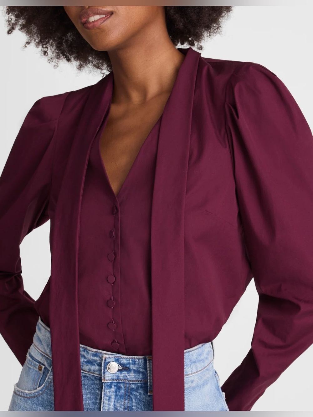 Madewell V-Neck Button-Front Top Sz. XXS